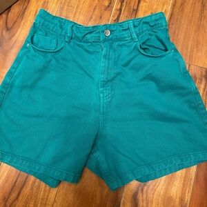 Green Zara Shorts